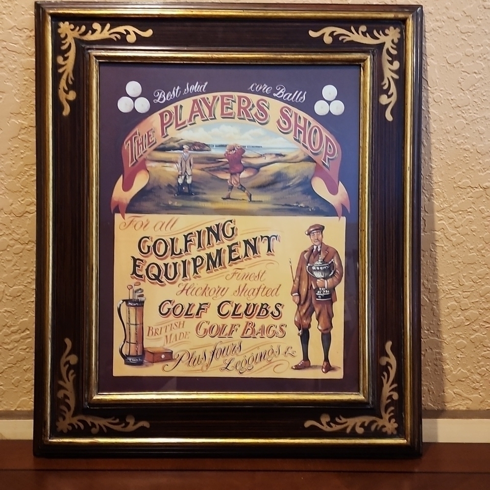 VINTAGE GOLF ART - Picture 3 of 3